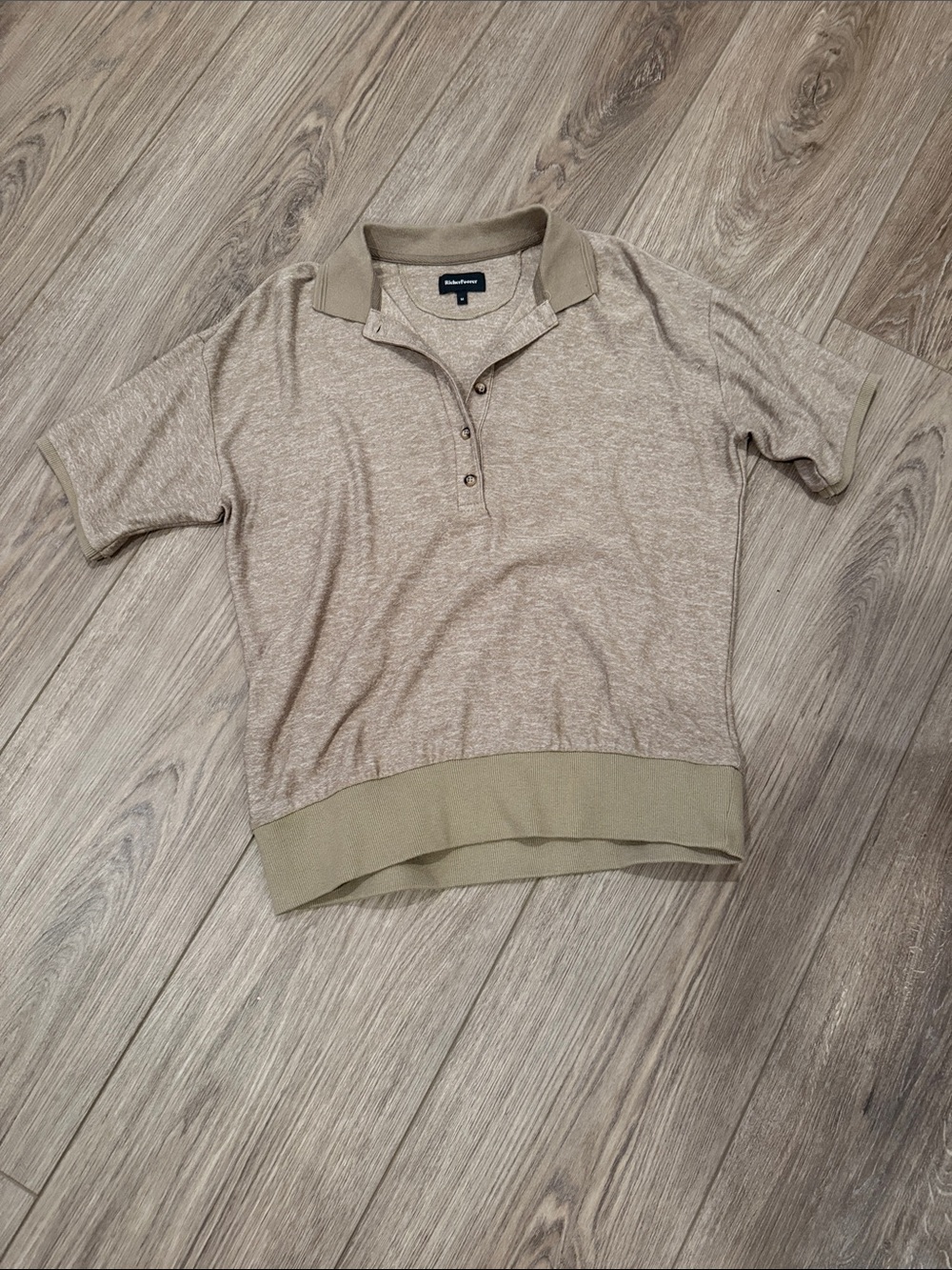 Richer Poorer Sandstone Short-Sleeve Polo Top